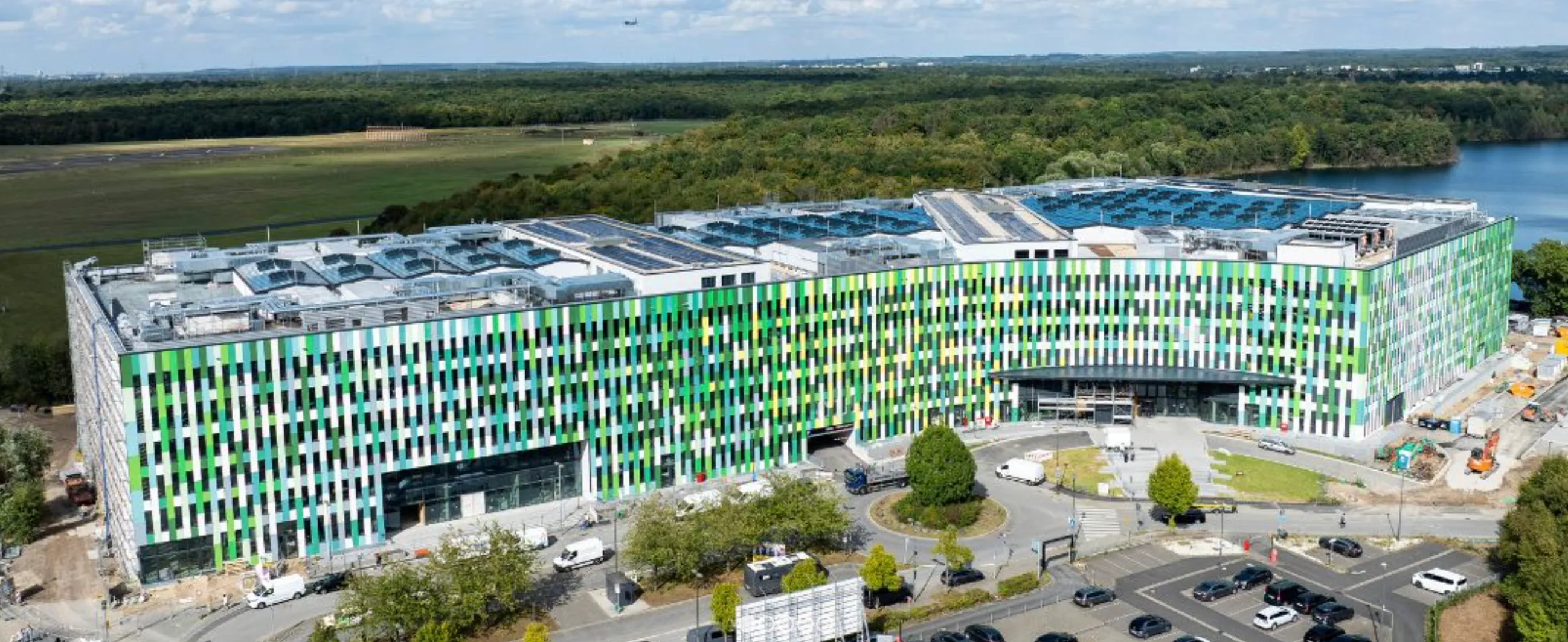 Aerial view of EUREF Campus Düsseldorf