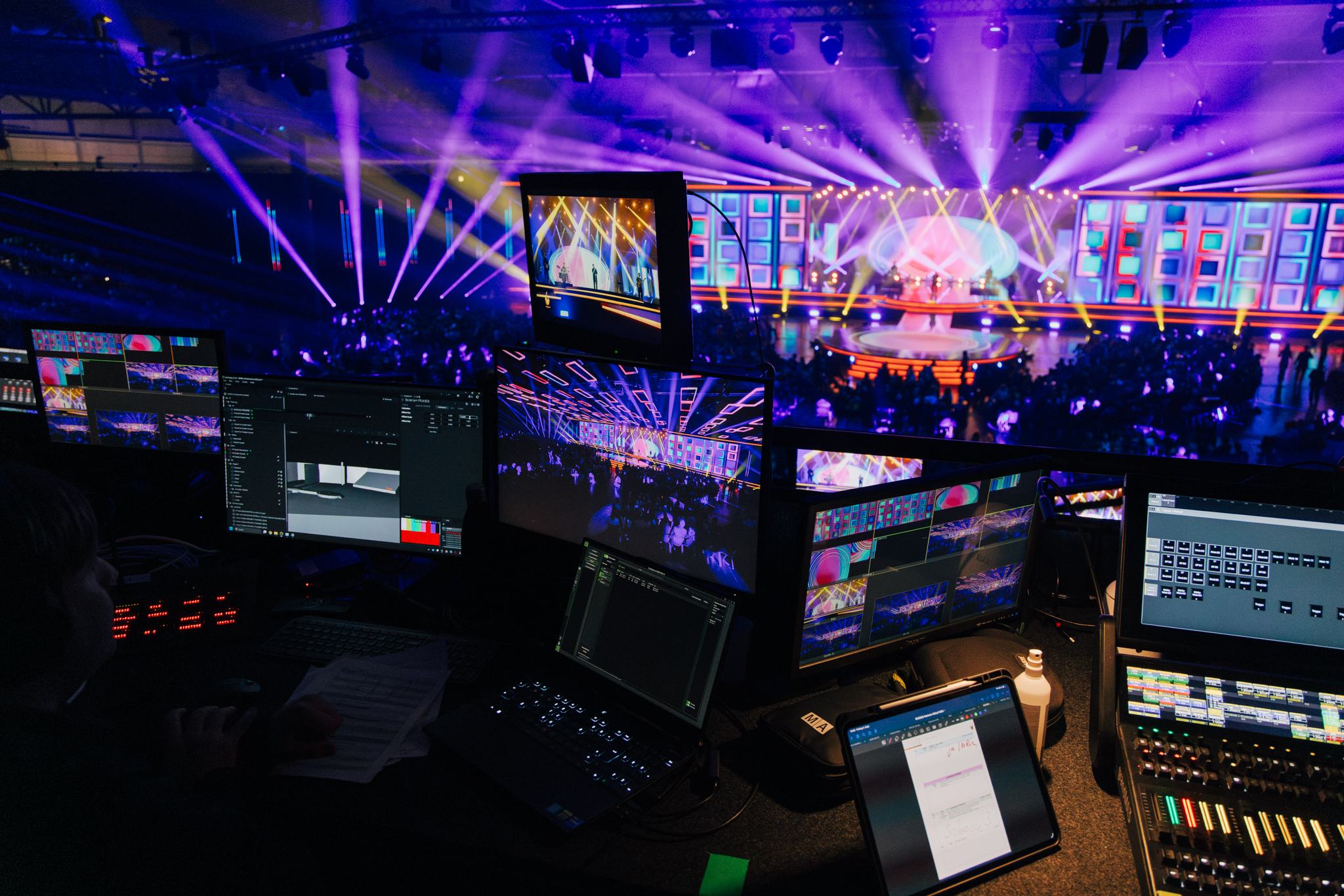 Goldene Henne 2026 — view of the stage from the control position