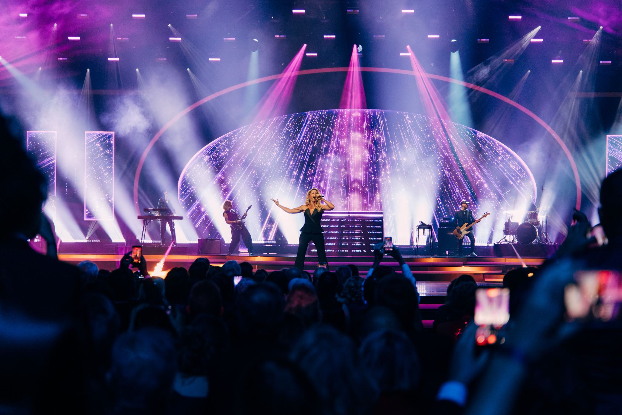Goldene Henne 2026 — stage with violet and white lighting